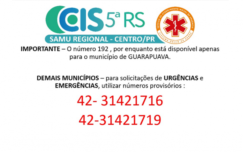 AVISO SAMU 
