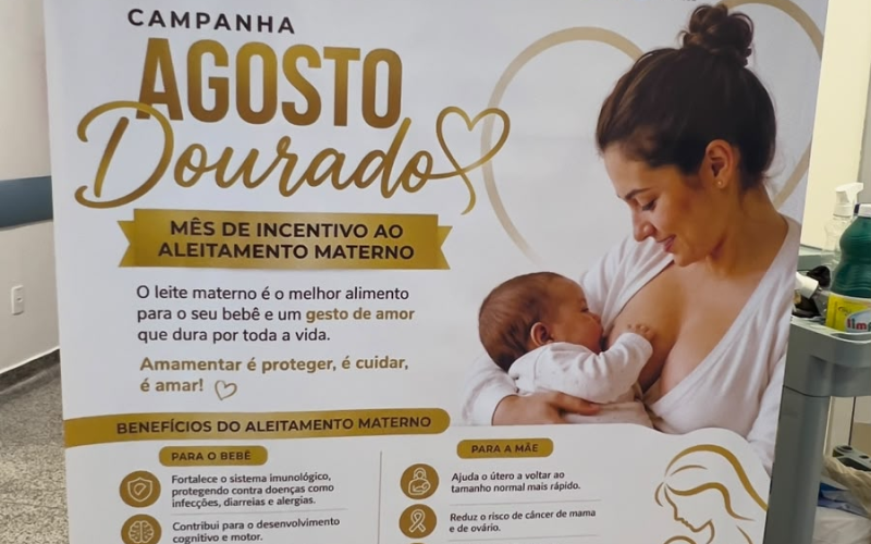 AME promove ações de conscientização sobre o Agosto Dourado em salas de espera